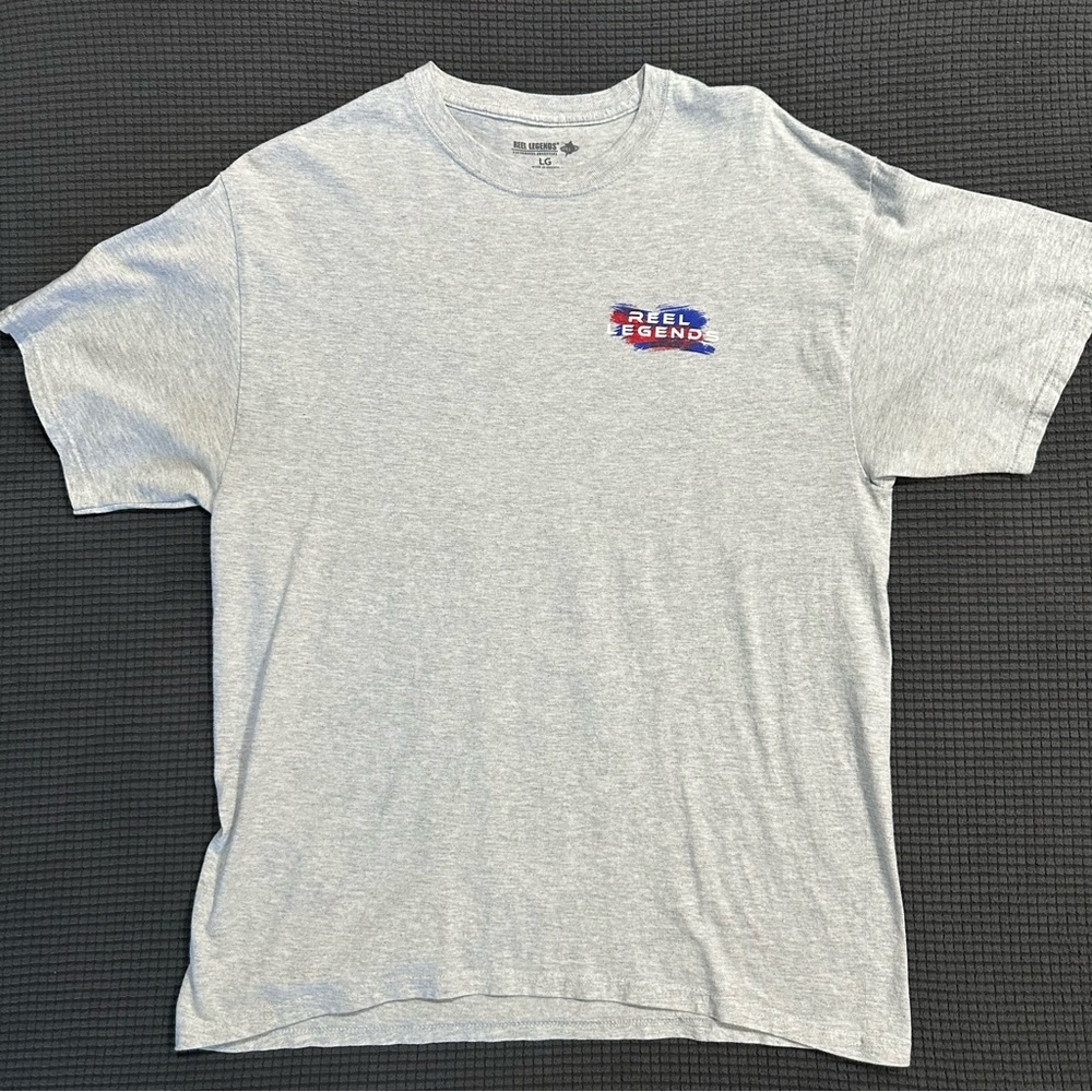 LIMITED TIME $4 ITEM!! Reel Legends Light Gray Short Sleeve Tee